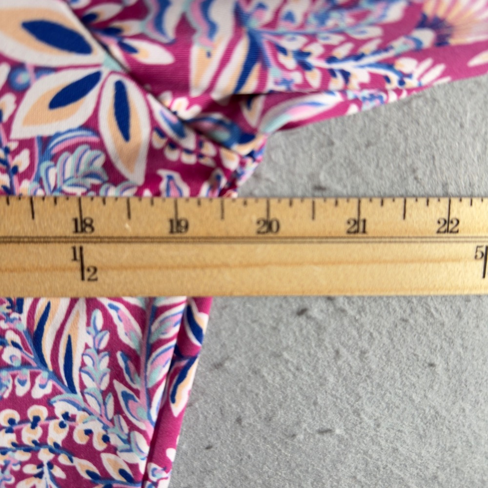 1159 | Tommy Bahama Golf & Tennis Floral Paisley Full Zip Jacket Pink Women L - Picture 4 of 7